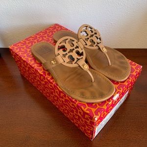 Tory Burch Miller Flip Flop in Royal Tan